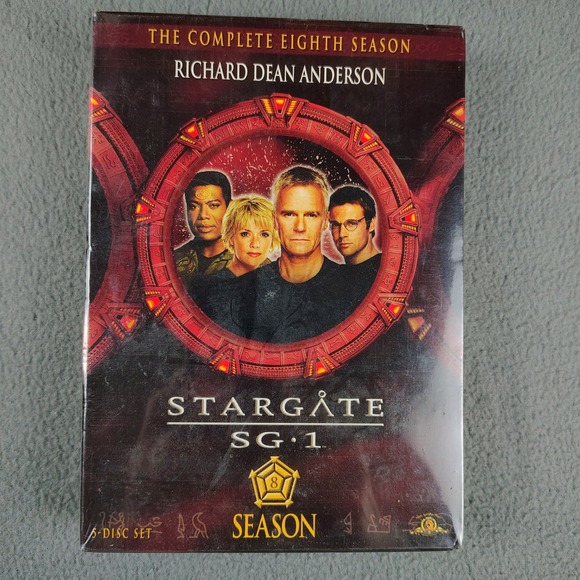 Stargate SG-1 The Complete 8th Season DVD 5 Disc Set Richard Dean Anderson New - Picture 1 of 2